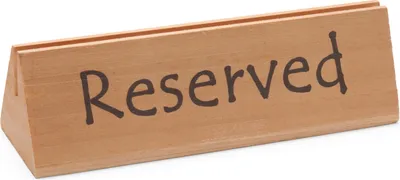 Produktbild von HENDI Tischschild reserved Holz 152x44x44 mm