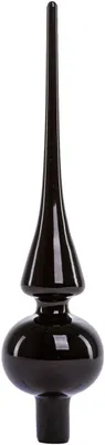 Produktbild von TrendLine Christbaumspitze aus Glas 26 cm schwarz glanz