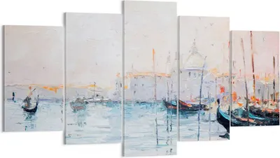 Produktbild von Bild auf Leinwand - Leinwandbild - Venedig Basilika - 160x85cm - Wand Bild - Wanddeko - Wandbilder - Leinwanddruck - Bilder - Kunstdruck - Wanddekoration - Leinwand bilder - Wandkunst - EA160x85-3662