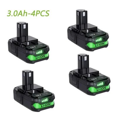 Obrázok produktu pre 18V lítiová batéria, kapacita 3000 mAh, kompatibilná s P102, P103, 4 balenia