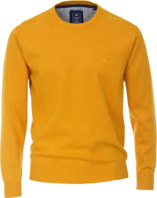 Produktbild von REDMOND Casual Herren Pullover Langarm Rundhals Sonnengelb 4XL