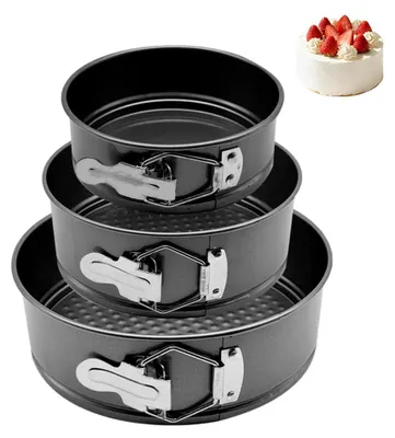 Image de Moules à pâtisserie ronds, antiadhésifs, de 12/18/22 cm, pour gâteaux et tartes