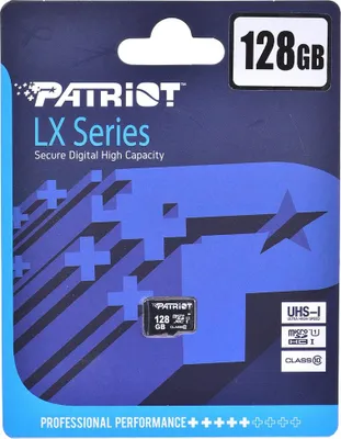 Produktbild von Patriot Memory PSF128GMDC10, 128 GB, MicroSDXC, Klasse 10, UHS-I, 80 MB/s, Class 1 (U1)