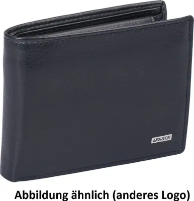 Produktbild von Herrenbörse Leder, 1 Klappe, schwarz