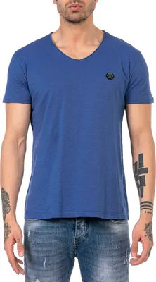 Produktbild von Red Bridge Herren V-Neck T-Shirt Saxeblau S