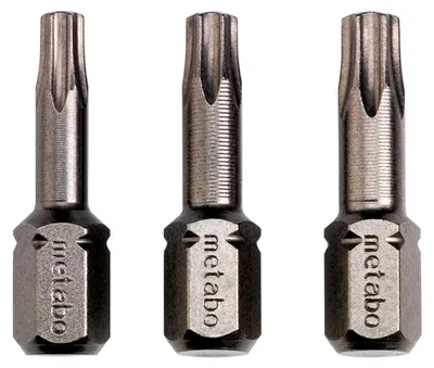 Produktbild von Metabo 3 Bits für TX-Schrauben T15/ 20/ 25 Torsion