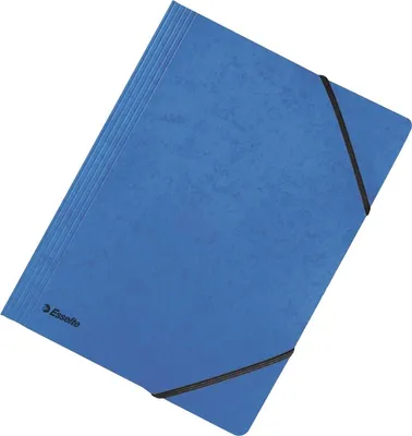 Produktbild von Eckspanner A4 390g/qm für 250 Blatt blau Packung mit 25 Stück