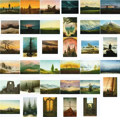 Produktbild von Kunstkarten-Komplett-Set Caspar David Friedrich
