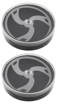 Productafbeelding van Horlogebox - Opbergdoosje - Rond - 51,27 x 45 x 12,16 mm - Zwart - Set van 2