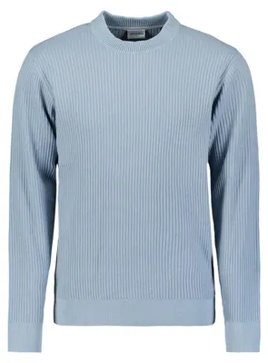 Produktbild von Pullover für Herren mit Rundhalsausschnitt und Rippstrick