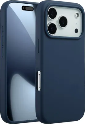 Produktbild von Accezz Liquid Silikoncase mit MagSafe iPhone 17 Pro - Dunkelblau