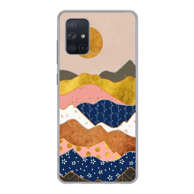 Produktbild von MuchoWow® Handyhülle Schutzhülle Hülle für Samsung Galaxy A51 5G Gold - Pastell - Muster Silikon Softcase Handy Hülle - Abbildung