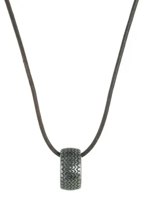 Produktbild von Police Herren Halskette Burnout Edelstahl Leder PJ.22762RSE/02-66