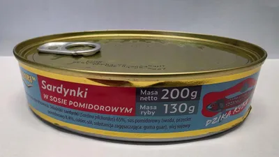 Zdjęcie produktu dla Sardynki w sosie pomidorowym 200g Akwamari