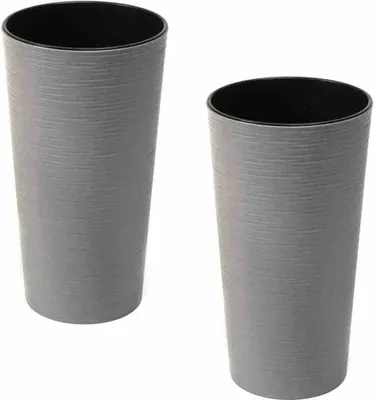 Produktbild von SIENA GARDEN Pflanzgefäß LOCON 2er-Set 30 cm grau