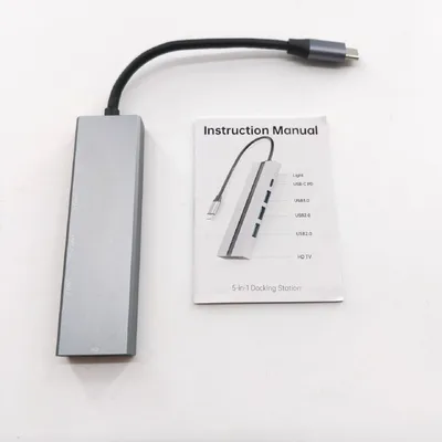 Produktbild von AEARJOHN USB C Hub (5 in 1) Aluminiumgehäuse, Typ C zu USB-C PD100W, 4K HDMI, USB 3.0, 2 x USB 2.0