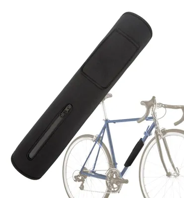 Immagine prodotto di Custodia impermeabile in neoprene, nera, per batterie di e-bike, adatta a telai con una circonferenza tra 26 e 38 cm