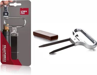 Obrázek produktu pro Nerezový výtažník na zátky, stříbrný, 105 cm, kuchyňské příslušenství