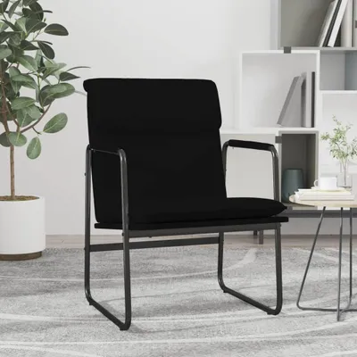 Produktbild von The Living Store Loungesessel Schwarz 55x64x80 cm Kunstleder