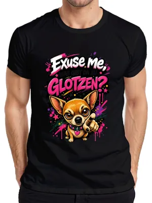 Obrázok produktu pre Prepáčte, hľadáte pánske tričko čiernej farby, veľkosť XL, s nápisom "Chihuahua Statement" a sarkastickým odkazom?