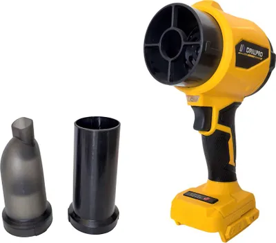 Obrázok produktu pre Akumulátorový fukár na lístie Drillpro 21 V Bezkartáčový 760W motor 32000 otáčok za minútu Ľahký a výkonný, nastaviteľná rýchlosť vzduchu - bez batérie