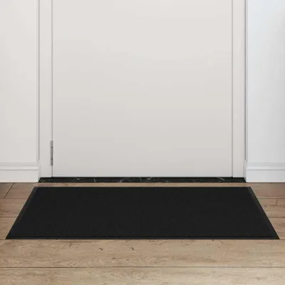 Image de vidaXL Paillasson noir 60x90 cm