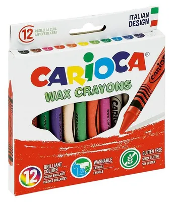 Produktbild von Carioca Wax, 12 Stück(e), Multi, Rund, Wachs, 8 mm, Box