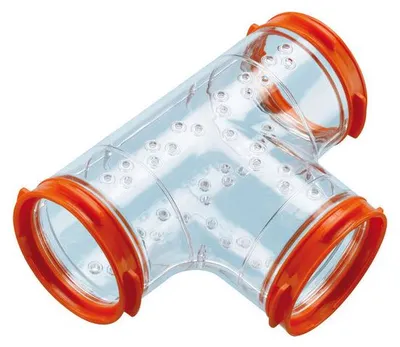 Productafbeelding van Ferplast Tunnel T-Stuk FPI4814 voor hamsterkooi assorti Ø6x14x10CM
