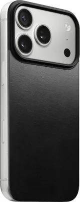 Image de Nomad Magnétique Horween cuir back iPhone 17 Pro – Utilise le cuir Horween des États-Unis – Système d'attache magnétique MagSafe – Compatible avec les technologies de chargement MagSafe et Qi2 - Noir