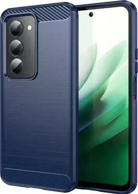 Produktbild von Hülle für Xiaomi Redmi 15 - Phonesta Carbon Silikon Back Cover - Blau