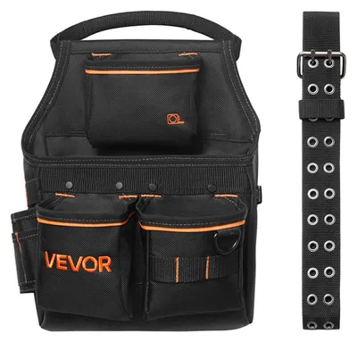 Produktbild von VEVOR Werkzeuggürtel, 14 Taschen, Handwerkergürtel, Arbeitsgürtel für Elektriker