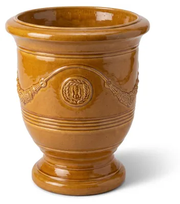 Obrázek produktu pro Provencelia RICHELIEU velký venkovní květináč, keramický, mrazuvzdorný, Medová, Ø46 x V56 cm, 36 l