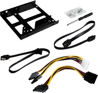 Immagine prodotto di Unykach 53180 Adattatore per slot Hdd/ssd da 3,5'' Nero Nero Taglia unica