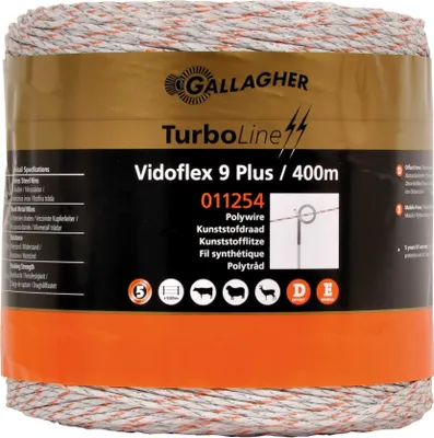 Image de Gallagher Vidoflex 9 TurboLine Plus 400 m blanc