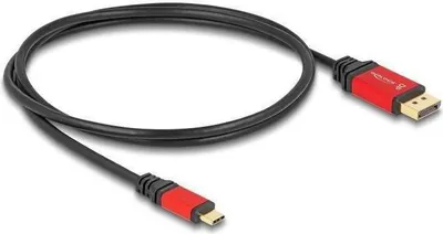 Produktbild von USB-C zu DisplayPort Kabel 8K 30Hz HDR 2m für Monitor & PC
