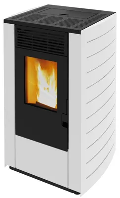 Produktbild von Pelletofen Westminster WPO 7G Stahl weiß 7,5 kW