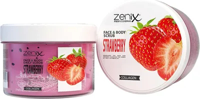 Imagen del producto de Exfoliante facial y corporal, 275 ml. Exfoliante facial y corporal con colágeno, manteca de karité y pantenol