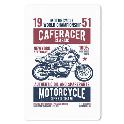 Produktbild von MuchoWow® Mauspad Mousepad Mancave - Motorrad - Vintage - Rennen 40x60 cm - Mousepads - Maus Mat - Pad - Mausunterlage - Schreibtisch Accesoire