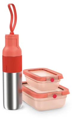 Obrázok produktu pre EMSA N31215, Denné používanie, 700 ml, Odklápacie viečko, Nerezová oceľ, Oranžová, 24 h