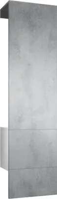 Produktbild von Vladon Garderobe Carlton Set 5,  Germany, Garderobenset bestehend aus 1 Garderobenpaneel mit integrierter Tür und 1 Kleiderstange, Weiß matt/Beton Oxid Optik  (52 x 193 x 35 cm)
