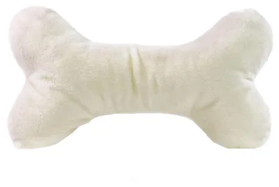 Image de Mbw - Jouet couineur pour chien « MiniFeet », os LT5803 (taille unique) (couleur crème)