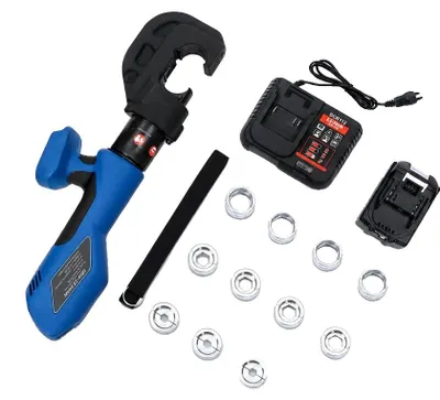 Immagine prodotto di Pinza crimpatrice idraulica, 18V, 120 kN, campo di crimpatura da 16 a 400 mm², batteria al litio 18V 4.0Ah, corsa di 42 mm