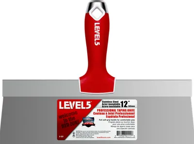 Produktbild von LEVEL5 Profi Fassadenspachtel 12"/ 305mm, Klinge Edelstahl, Softgrip-Griff 5-137