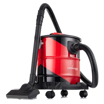 Produktbild von LEHMANN Haddo Industriestaubsauger 2000W, 20 Liter Edelstahltank, Doppelfilteranlage, HEPA-Filter, Blasfunktion, Rot und Schwarz
