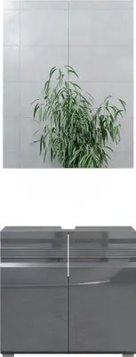 Produktbild von Badmöbel-Set Vicco Fredd Anthrazit Hochglanz 2 Teile, Model 30005