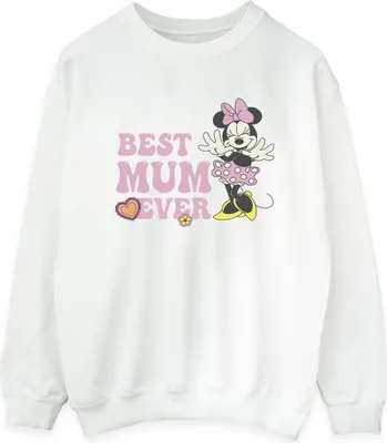 Produktbild von Disney - "Best Mum Ever" Sweatshirt für Damen BI29007 (L) (Weiß)