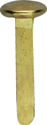 Produktbild von Musterbeutelklammer rund Gr. 3 7x17mm vermessingt VE=28x1000 Stück