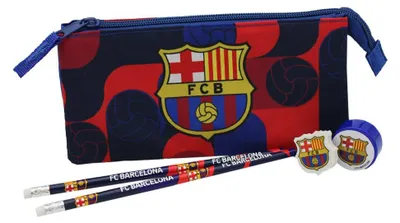 Obrázok produktu pre FC Barcelona – trojkomorové puzdro na ceruzky