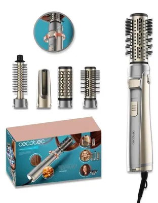 Productafbeelding van Cecotec Roterende föhnborstel CeramicCare 5in1 AirBrush Gyro Elite. 1100W, ionenfunctie, 5 opzetstukken, bidirectionele rotatie