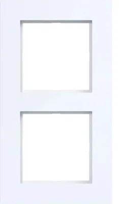 Immagine prodotto di Cornice Hager doppia A.8 WAD8200WG bianco lucido